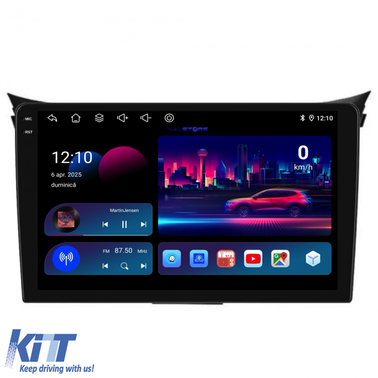Navigatie Dedicata Hyundai I30 (2011-2015), 9Inch, 6Gb Ram, 128Gb Stocare, Carplay Performance AutoTuning