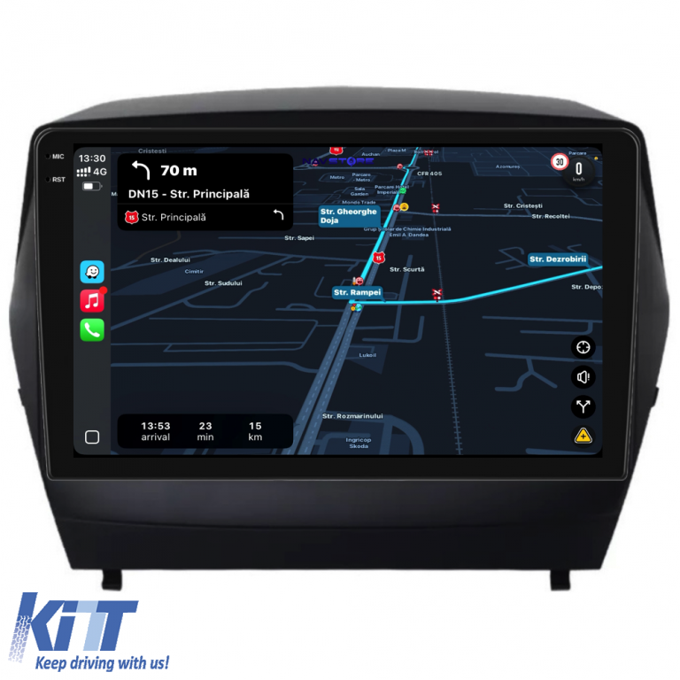 Navigatie Dedicata Hyundai IX35 (2009 - 2015), 9 Inch, 8Gb Ram, 256Gb stocare, Carplay Performance AutoTuning
