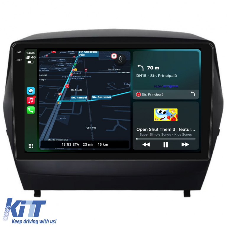 Navigatie Dedicata Hyundai IX35 (2009 - 2015), 9 Inch, 8Gb Ram, 256Gb stocare, Carplay Performance AutoTuning