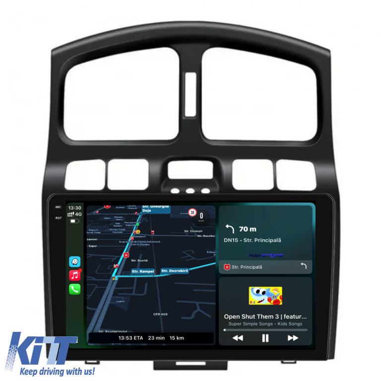 Navigatie Dedicata Hyundai Santa Fe (2000-2006),QuadCore, 9Inch, 4Gb Ram, 64Gb Stocare, Carplay Performance AutoTuning