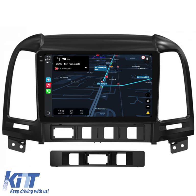 Navigatie Dedicata Hyundai Santa Fe (2005-2012),QuadCore, 9Inch, 4Gb Ram, 64Gb Stocare, Carplay Performance AutoTuning