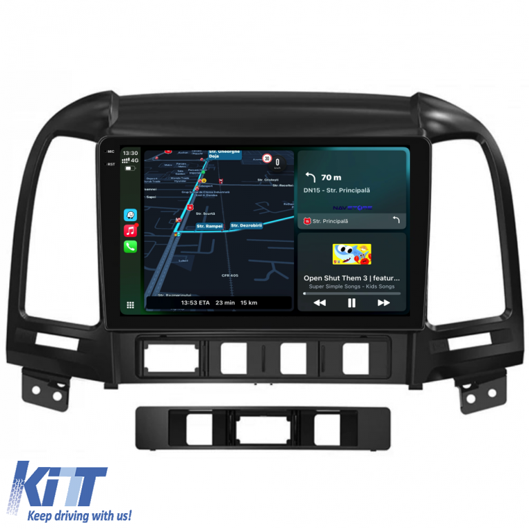 Navigatie Dedicata Hyundai Santa Fe (2005-2012),QuadCore, 9Inch, 4Gb Ram, 64Gb Stocare, Carplay Performance AutoTuning