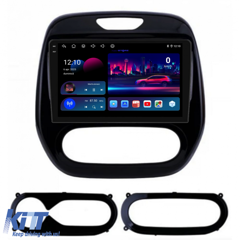 Navigatie Dedicata Renault Captur (2013-2020), 9Inch, 4Gb Ram, 64Gb Stocare, CarPlay Performance AutoTuning