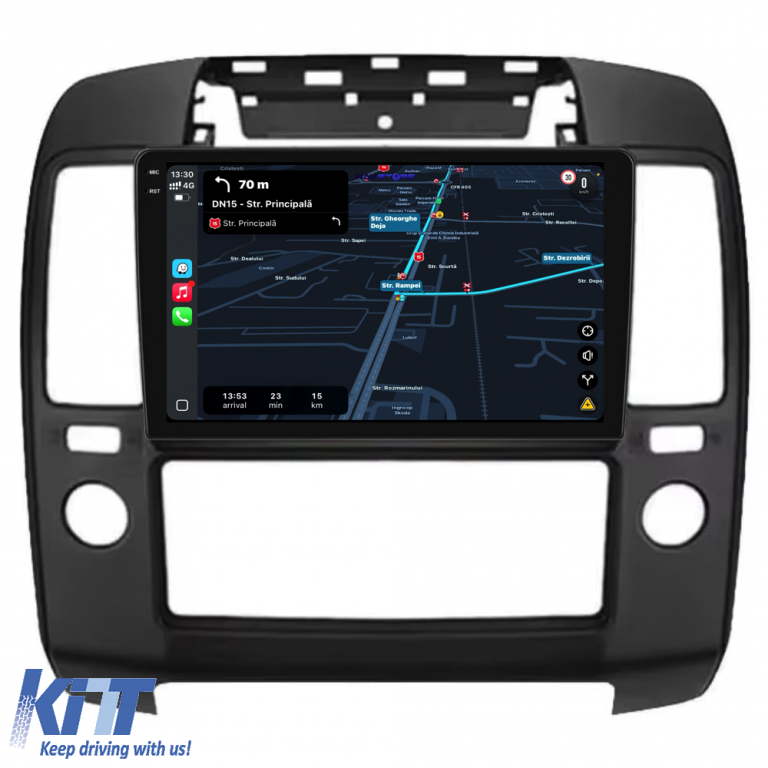Navigatie Dedicata Nissan Navara (2004-2010),QuadCore, 9Inch, 4Gb Ram, 64Gb Stocare, Carplay Performance AutoTuning