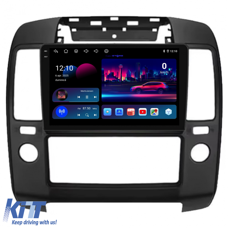Navigatie Dedicata Nissan Navara (2004-2010),QuadCore, 9Inch, 4Gb Ram, 64Gb Stocare, Carplay Performance AutoTuning
