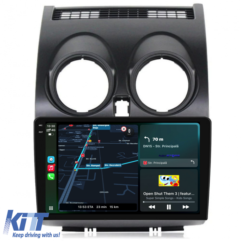 Navigatie Dedicata Nissan Qashqai J10 (2007-2013), 9Inch, 8Gb Ram, 256Gb Stocare, Carplay Performance AutoTuning
