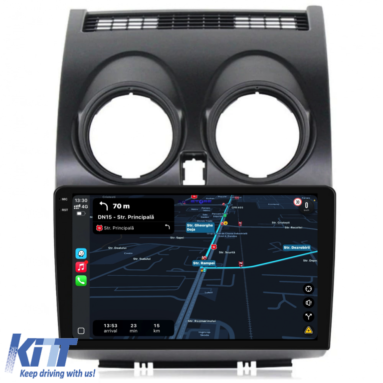Navigatie Dedicata Nissan Qashqai J10 (2007-2013),QuadCore, 9Inch, 4Gb Ram, 64Gb Stocare, Carplay Performance AutoTuning