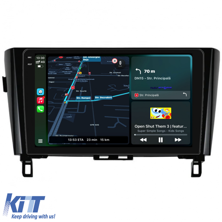 Navigatie Dedicata Nissan Qashqai J11, X Trail T32 (2013-2018), 10Inch, 2Gb Ram, 32Gb Stocare, Carplay Performance AutoTuning