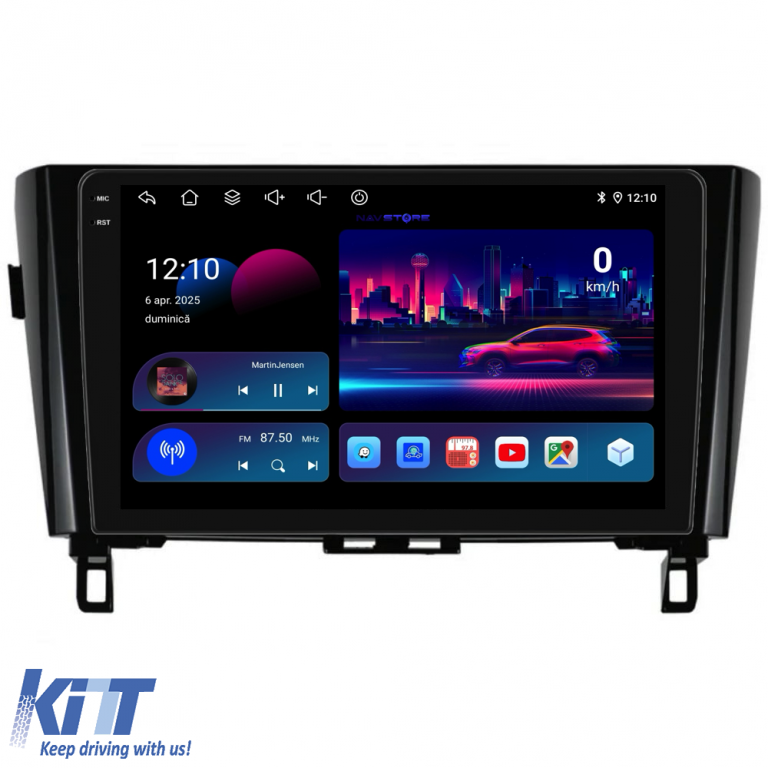 Navigatie Dedicata Nissan Qashqai J11, X Trail T32 (2013-2018), 10Inch, 6Gb Ram, 128Gb Stocare, Carplay Performance AutoTuning