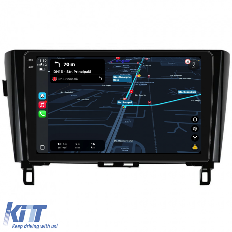 Navigatie Dedicata Nissan Qashqai J11, X Trail T32 (2013-2018),QuadCore, 10Inch, 4Gb Ram, 64Gb Stocare, Carplay Performance AutoTuning