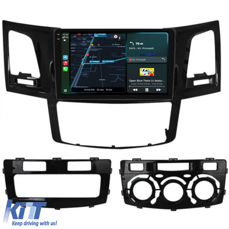 Navigatie Dedicata Toyota Hilux VII (2004-2015), 9Inch, 6Gb Ram, 128Gb Stocare, Carplay Performance AutoTuning