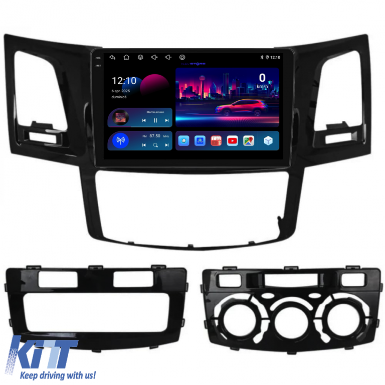 Navigatie Dedicata Toyota Hilux VII (2004-2015), 9Inch, 6Gb Ram, 128Gb Stocare, Carplay Performance AutoTuning