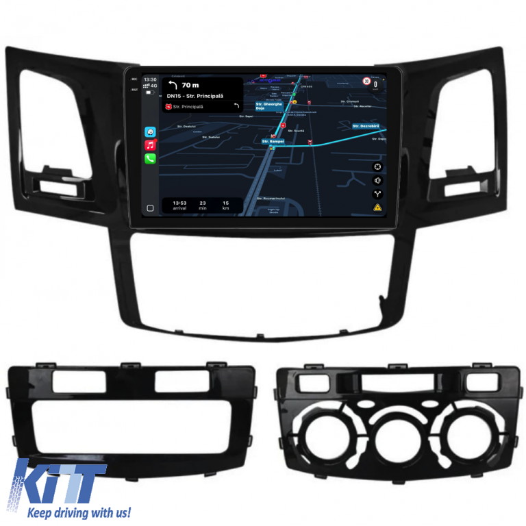 Navigatie Dedicata Toyota Hilux VII (2004-2015), 9Inch, 6Gb Ram, 128Gb Stocare, Carplay Performance AutoTuning