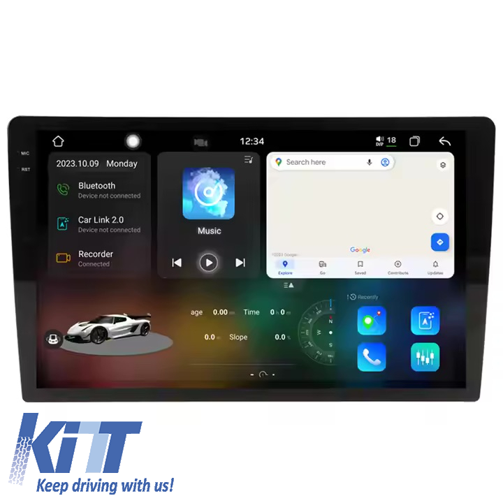 Navigatie Dedicata Volkswagen Touran (2003-2010), 10Inch, 12Gb Ram, 256Gb Stocare, Carplay Performance AutoTuning