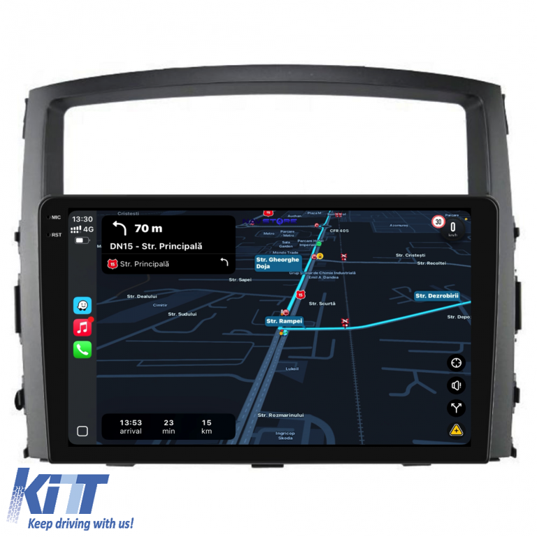 Navigatie Dedicata Mitsubishi Pajero (2006-2018), 9 Inch, 6Gb Ram, 128Gb stocare, Carplay Performance AutoTuning