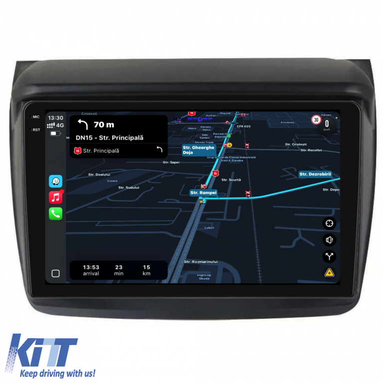 Navigatie Dedicata Mitsubishi Pajero Sport (2006-2013), 9Inch, 6Gb Ram, 128Gb Stocare, Carplay Performance AutoTuning