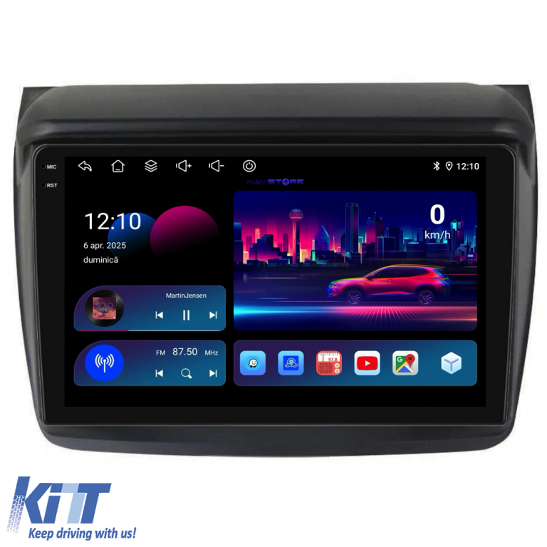 Navigatie Dedicata Mitsubishi Pajero Sport (2006-2013), 9Inch, 6Gb Ram, 128Gb Stocare, Carplay Performance AutoTuning