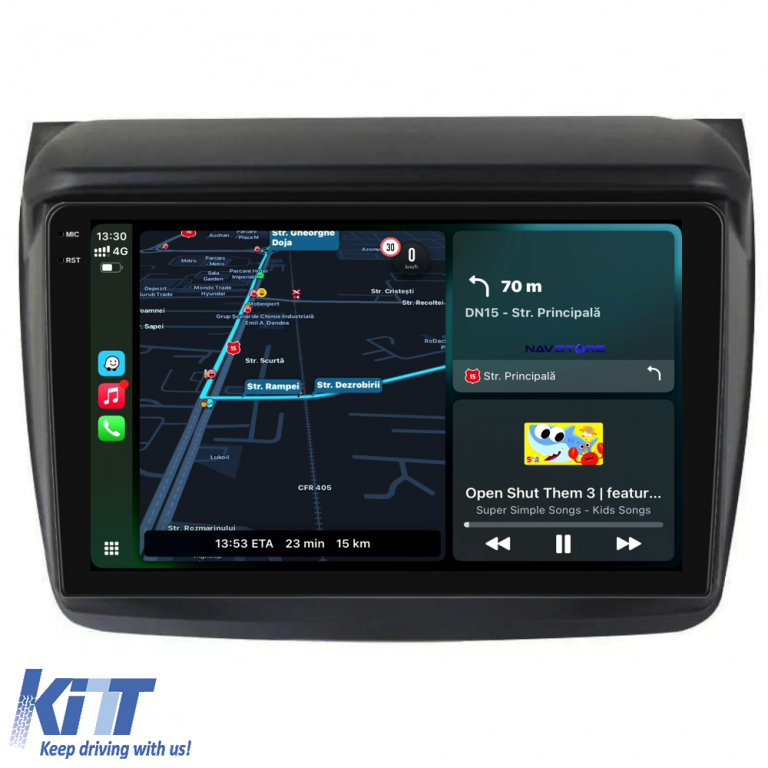 Navigatie Dedicata Mitsubishi Pajero Sport (2006-2013), 9Inch, 6Gb Ram, 128Gb Stocare, Carplay Performance AutoTuning