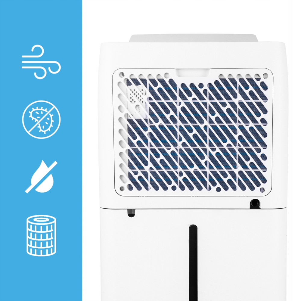 Dezumidificator si Purificator de Aer Wireless 2-in-1, Randament 20L/zi, Putere 330W, Anti-Mucegai, Control din Telefon