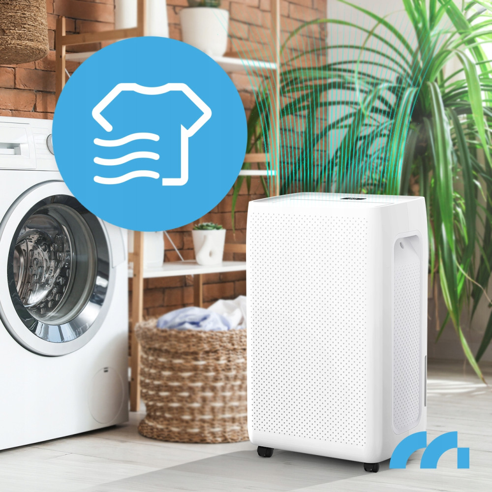 Dezumidificator si Purificator de Aer Wireless 2-in-1, Randament 20L/zi, Putere 330W, Anti-Mucegai, Control din Telefon