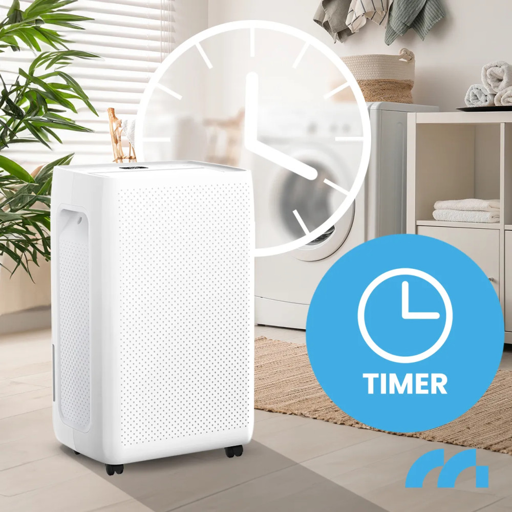 Dezumidificator si Purificator de Aer Wireless 2-in-1, Randament 20L/zi, Putere 330W, Anti-Mucegai, Control din Telefon