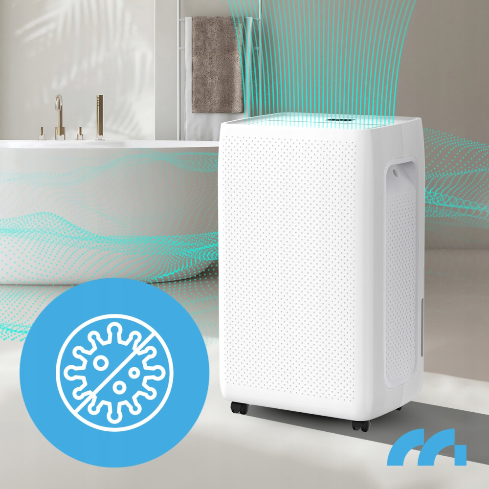 Dezumidificator si Purificator de Aer Wireless 2-in-1, Randament 20L/zi, Putere 330W, Anti-Mucegai, Control din Telefon