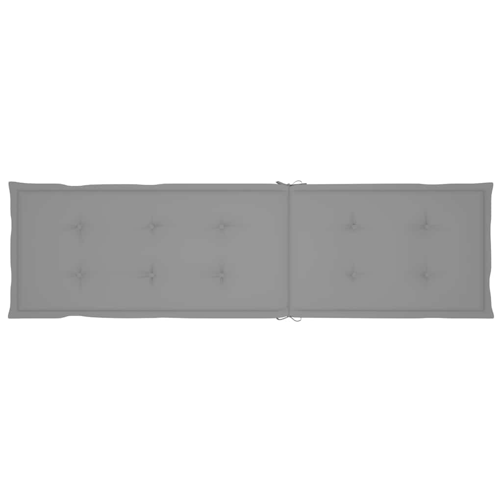 Șezlong exterior, suport picioare și pernă, lemn masiv acacia GartenMobel Dekor