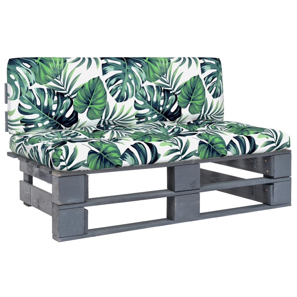 Canapea grădină din paleți de mijloc gri lemn pin impregnat GartenMobel Dekor