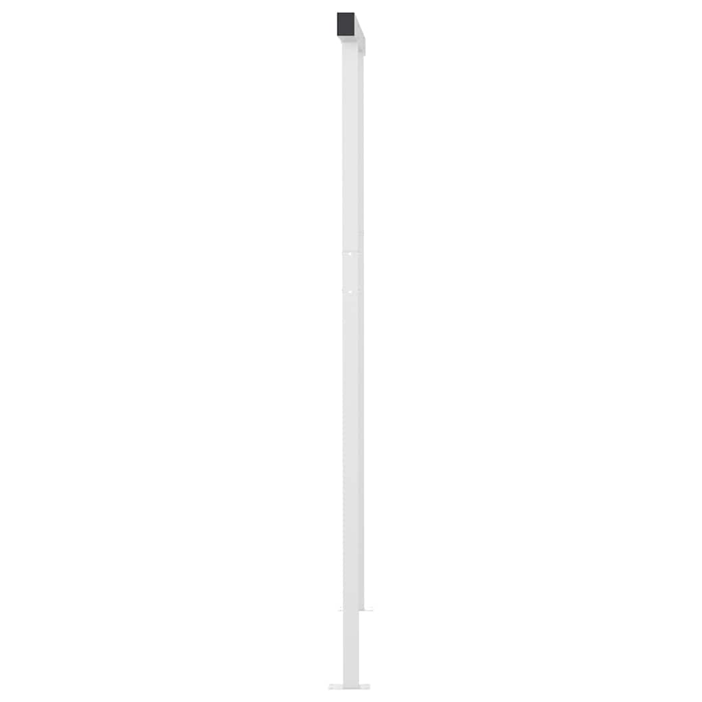 Copertină retractabilă automat, cu stâlpi, antracit, 5x3 m GartenMobel Dekor
