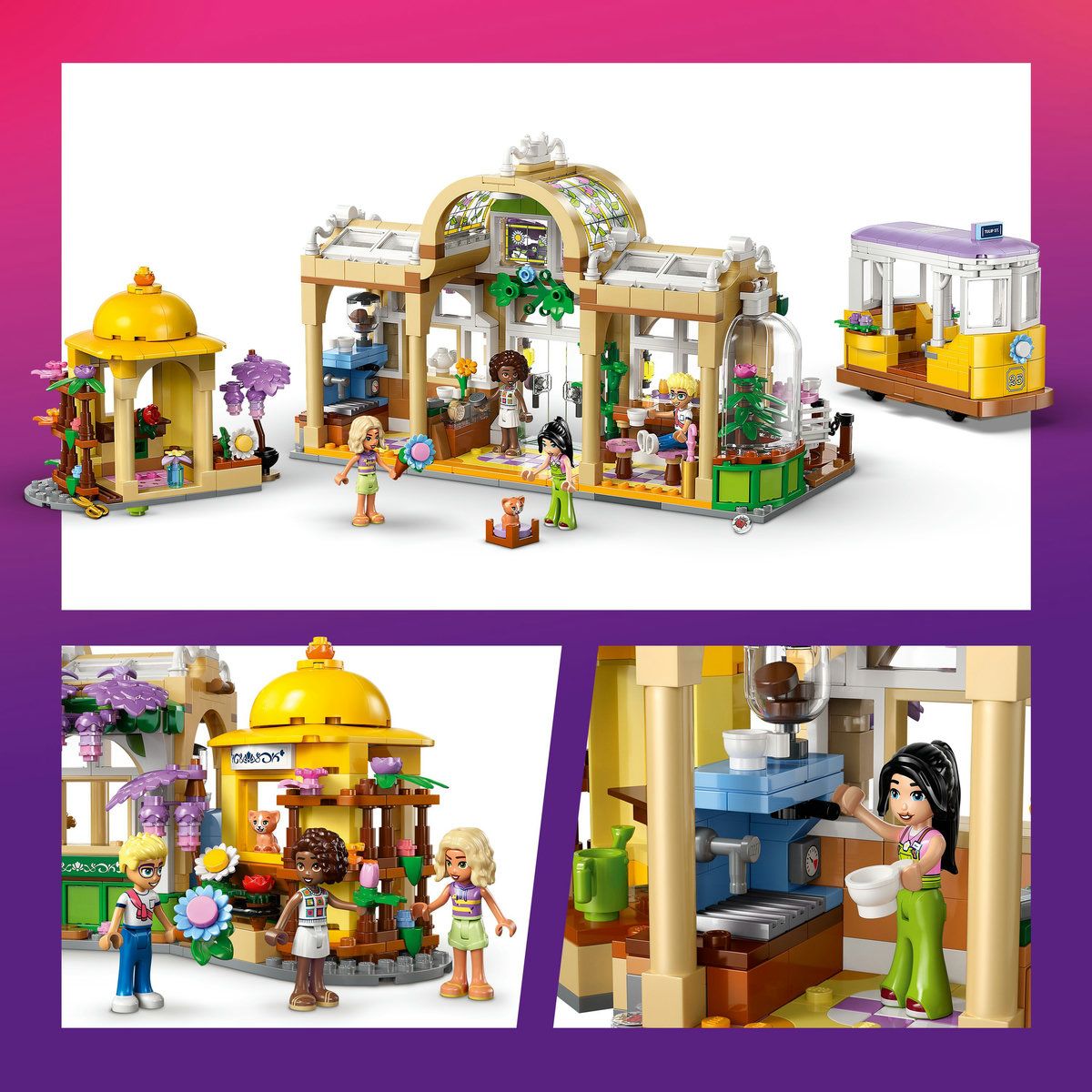LEGO FRIENDS CAFENEA CU MULTE PLANTE SI FLORARIE 42671 SuperHeroes ToysZone