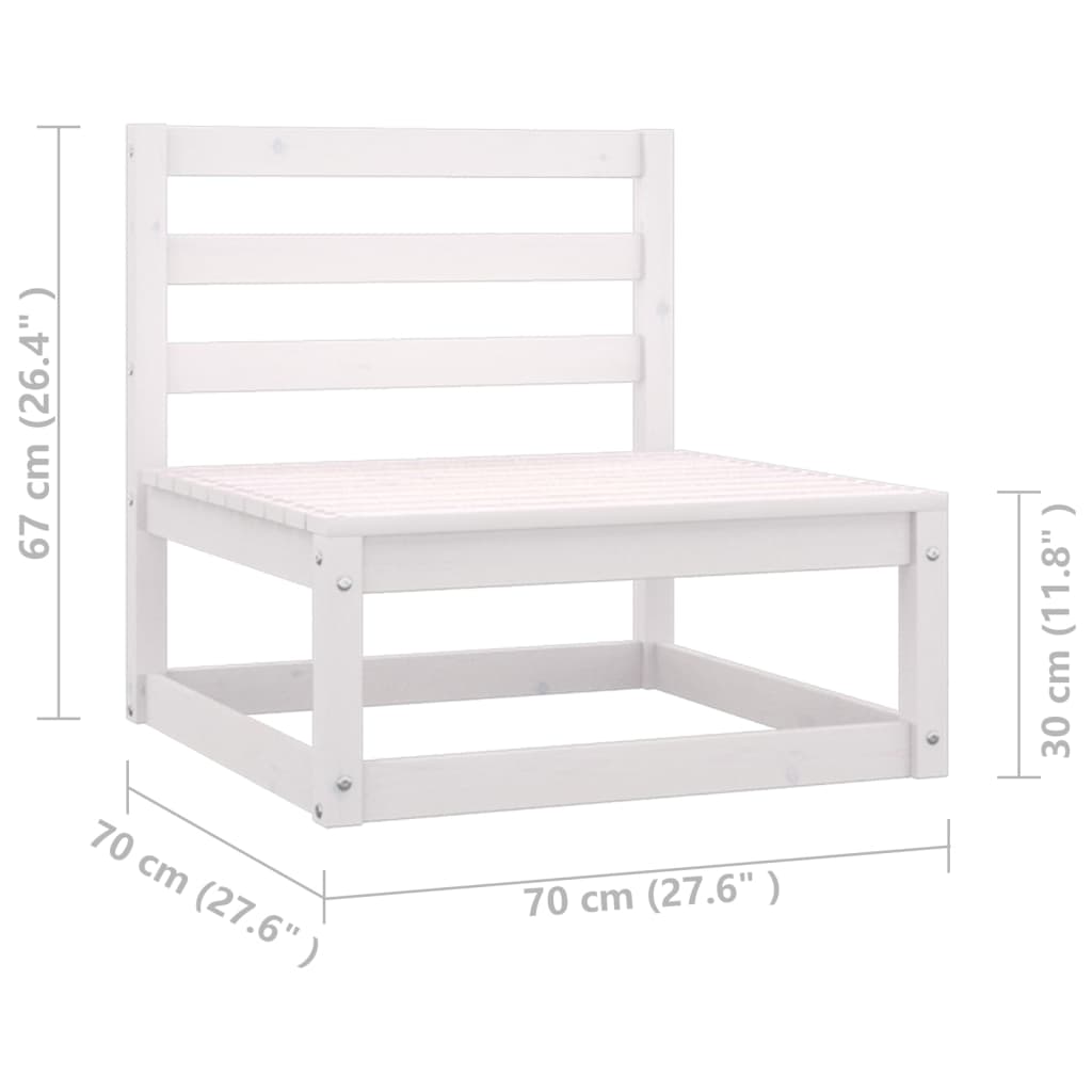Set mobilier de grădină cu perne, 8 piese, lemn masiv pin GartenMobel Dekor