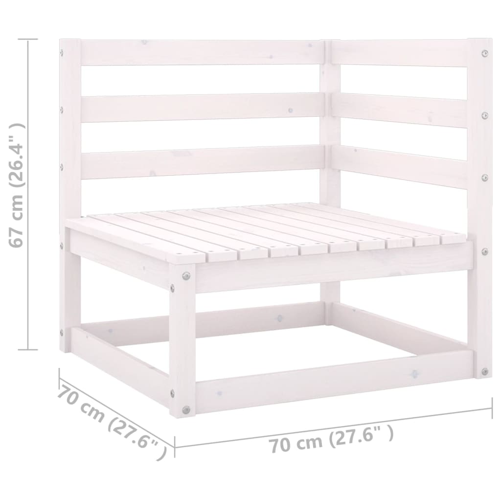 Set mobilier de grădină cu perne, 8 piese, lemn masiv pin GartenMobel Dekor
