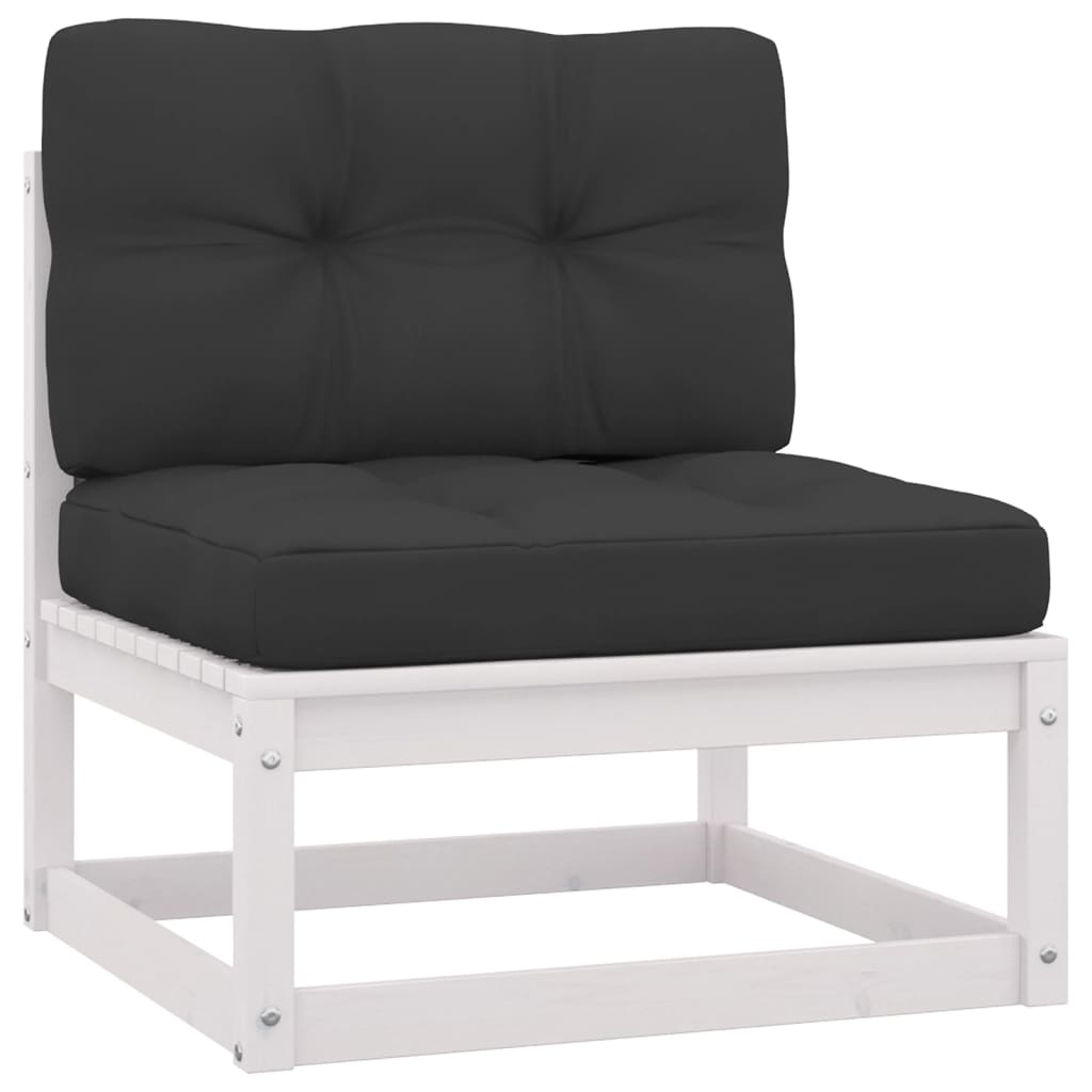 Set mobilier de grădină cu perne, 5 piese, lemn masiv de pin GartenMobel Dekor