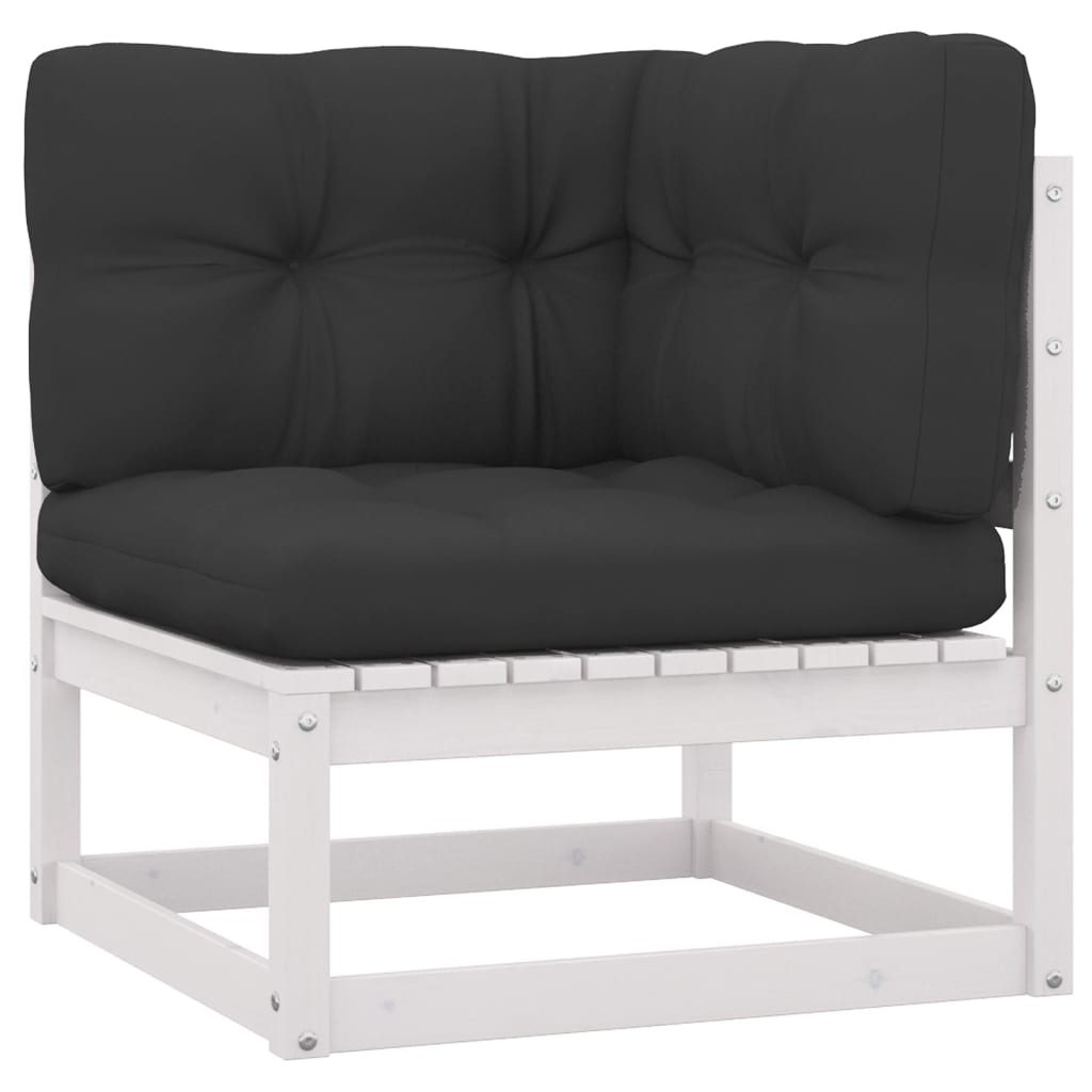 Set mobilier de grădină cu perne, 5 piese, lemn masiv de pin GartenMobel Dekor