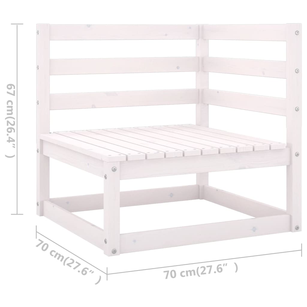Set mobilier de grădină cu perne, 8 piese, lemn masiv de pin GartenMobel Dekor