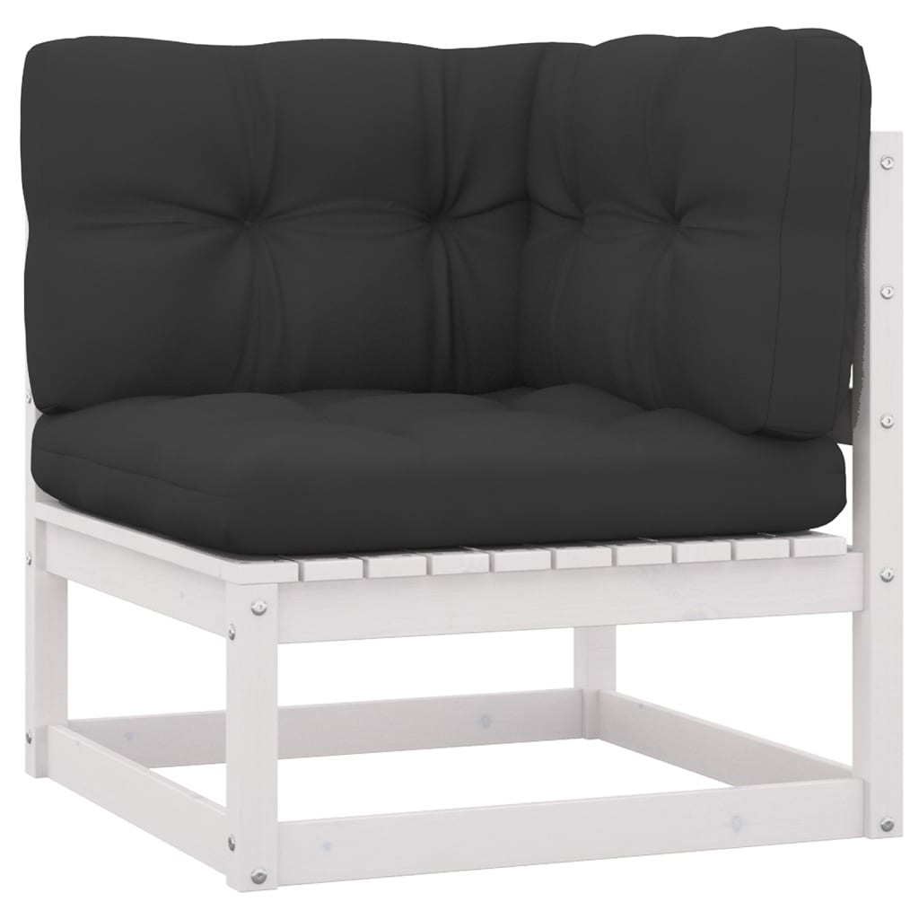 Set mobilier de grădină cu perne, 7 piese, lemn masiv de pin GartenMobel Dekor