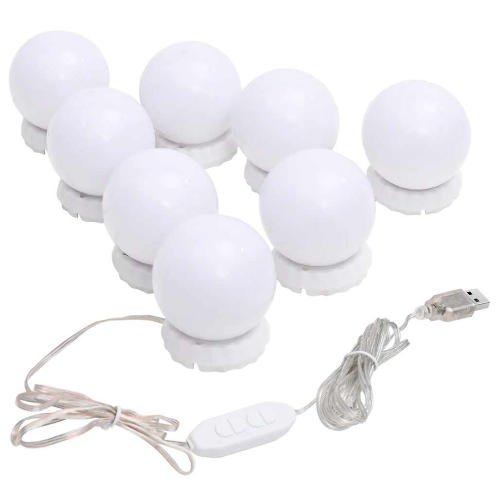 Oglindă de perete cu lumini LED, fără ramă, sticlă, rotundă GartenMobel Dekor