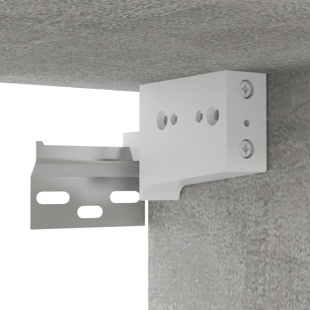 Set de dulapuri TV, 3 piese, gri beton, lemn prelucrat GartenMobel Dekor