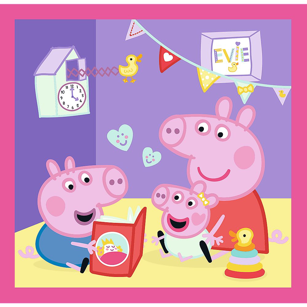 PUZZLE TREFL 3IN1 PEPPA PIG SI PRIETENII SuperHeroes ToysZone