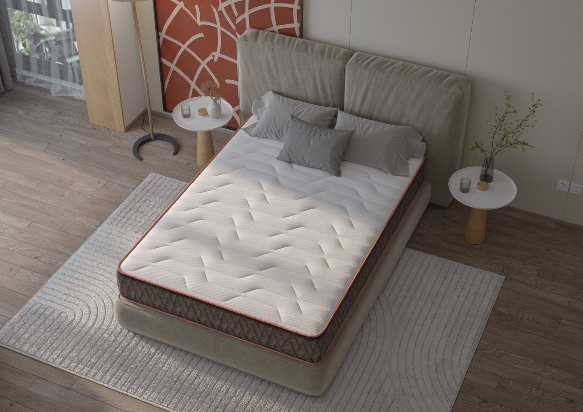 Saltea cu arcuri Supreme Comfort Pocket Multilayer, 140x200, inaltime 30 cm, fermitate medie Relax KipRoom