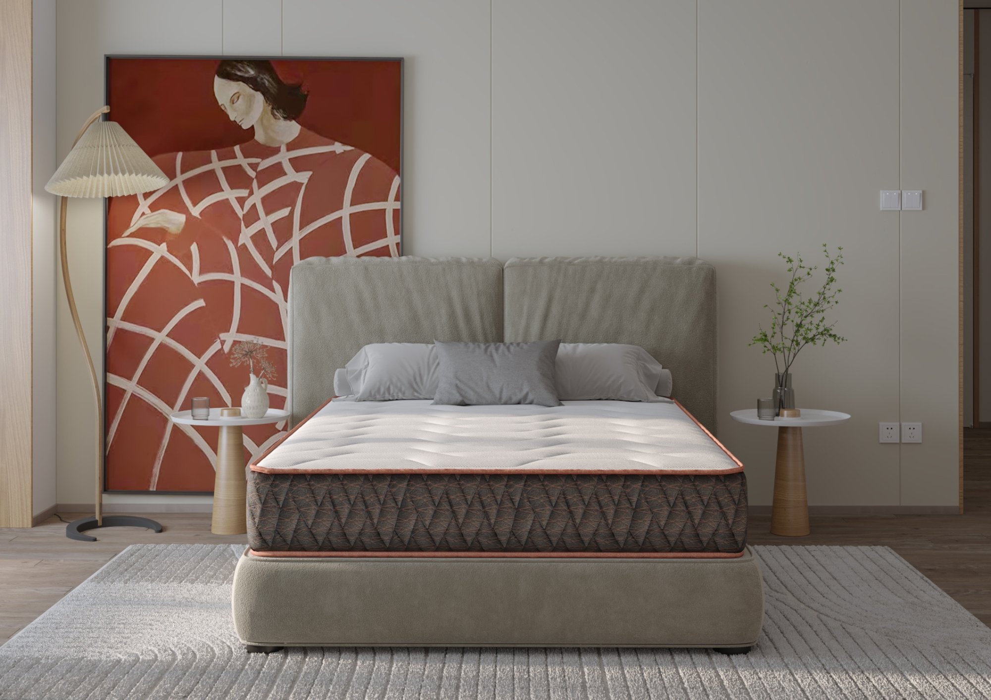 Saltea cu arcuri Supreme Comfort Pocket Multilayer, 90x200, inaltime 30 cm, fermitate medie Relax KipRoom