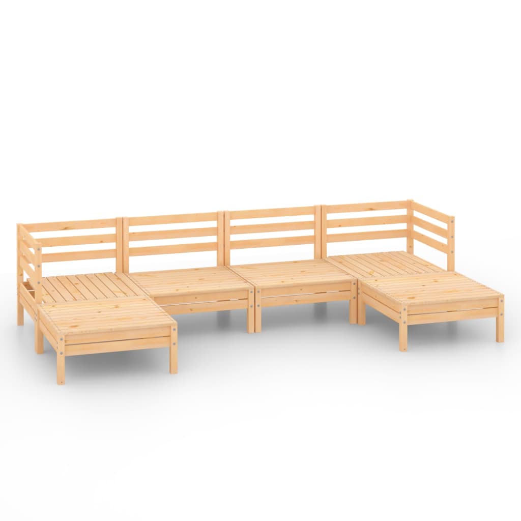 Set mobilier de grădină, 6 piese, lemn masiv de pin GartenMobel Dekor