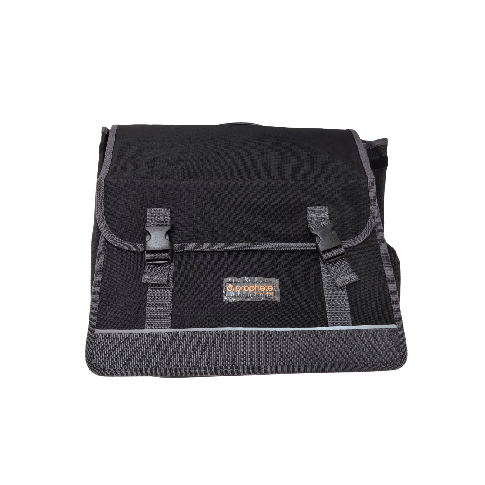 Geanta laterala pentru e-bike, cu buzunar separat pentru baterie, Nylon 600D, cu logo Ultimate FactoryBikes