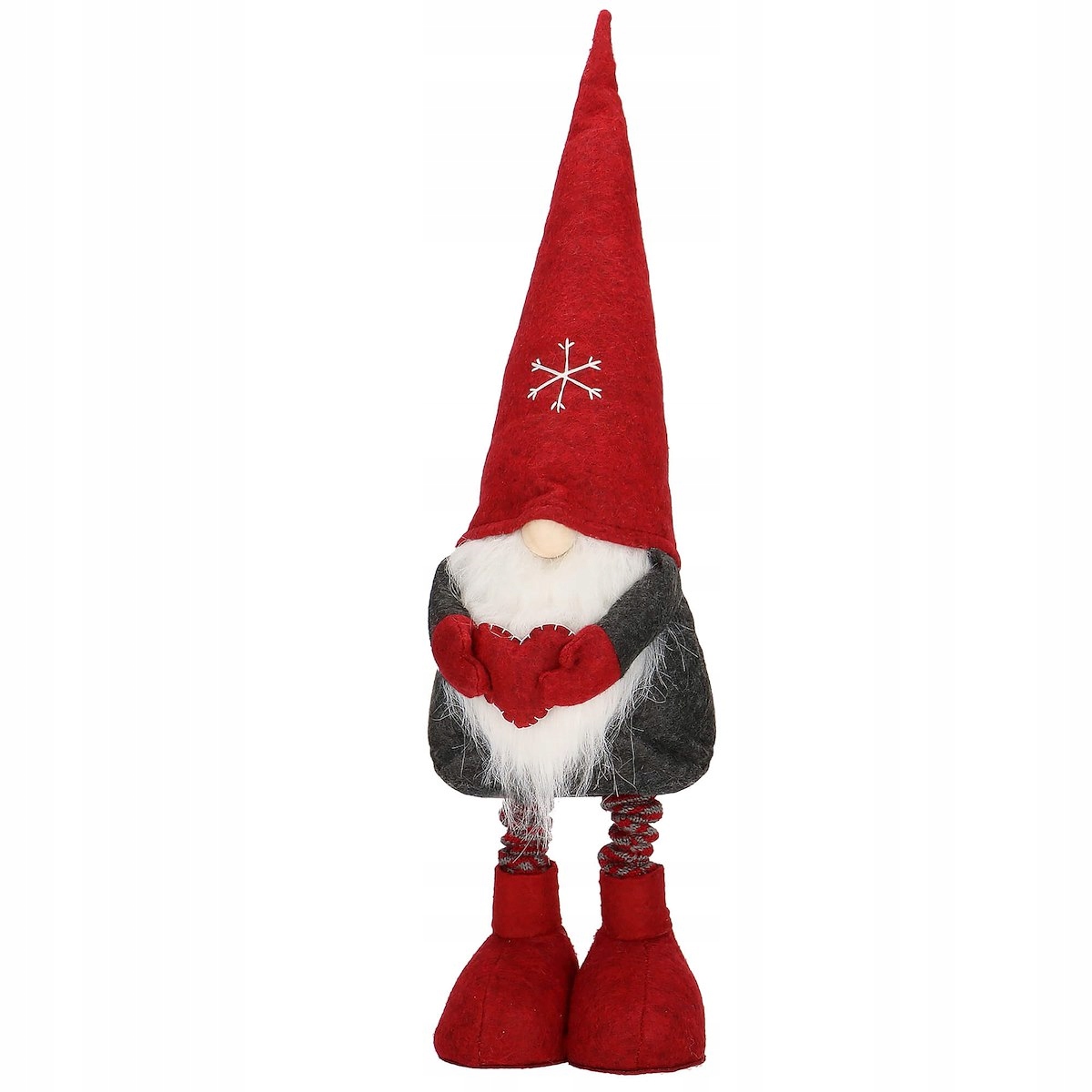 Figurina Craciun, Gnom, picioare telescopice, inaltime extensibila 50-70cm Household NewTrend