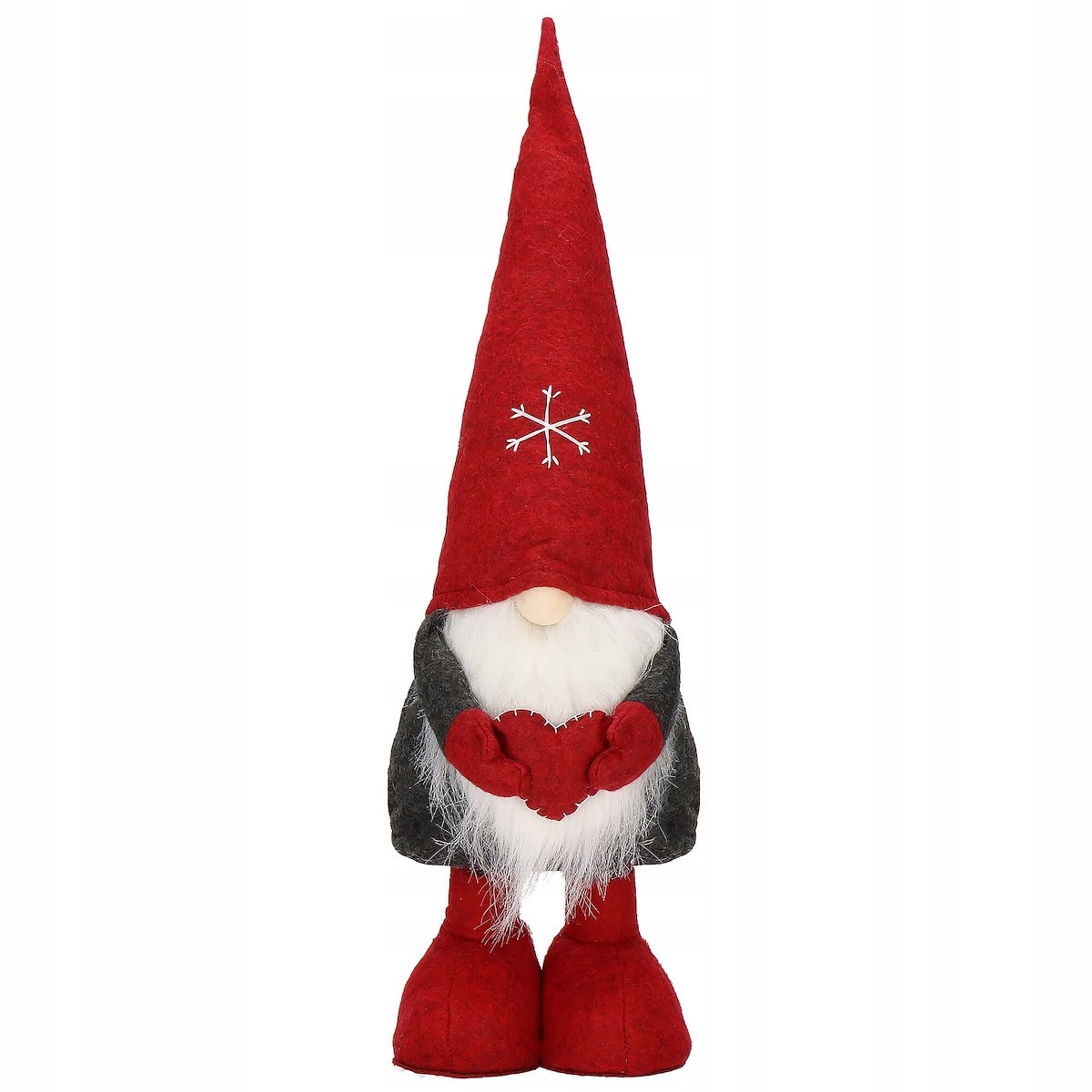 Figurina Craciun, Gnom, picioare telescopice, inaltime extensibila 50-70cm Household NewTrend