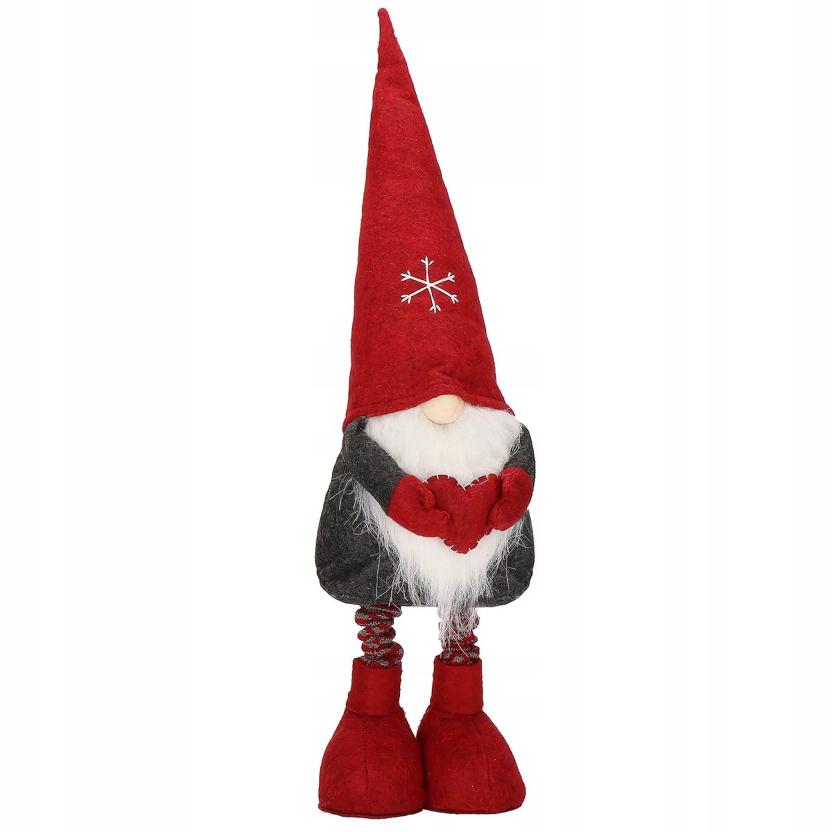 Figurina Craciun, Gnom, picioare telescopice, inaltime extensibila 50-70cm Household NewTrend