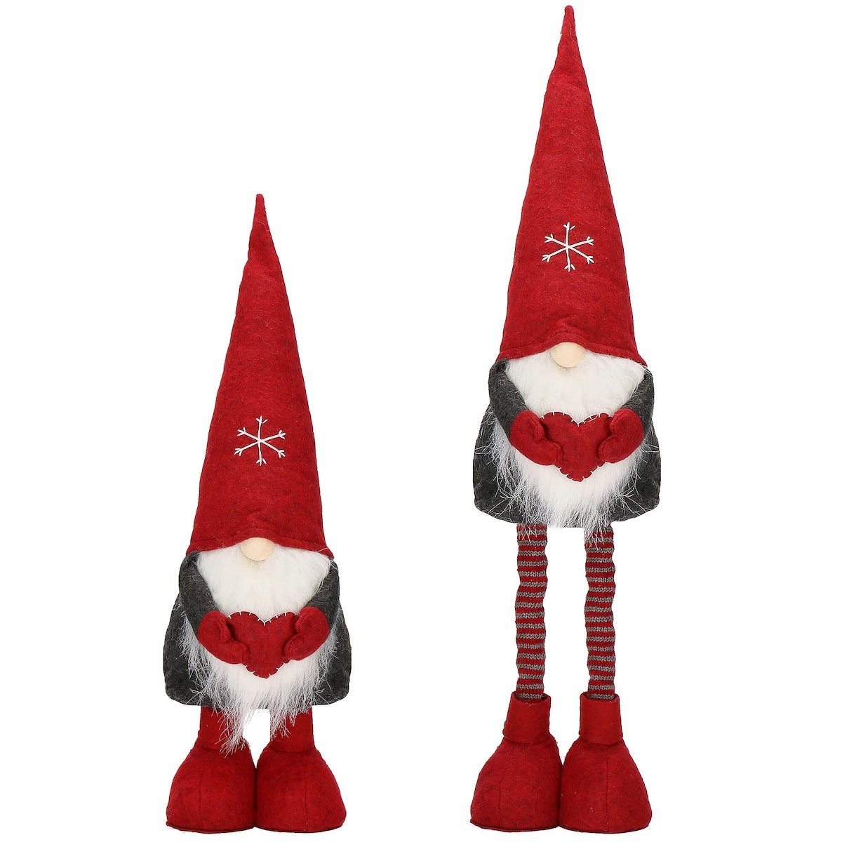 Figurina Craciun, Gnom, picioare telescopice, inaltime extensibila 50-70cm Household NewTrend