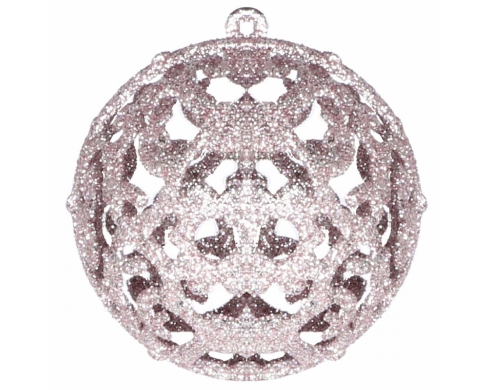 Set globuri de Craciun, 100 bucati, 3-6cm, roz Household NewTrend