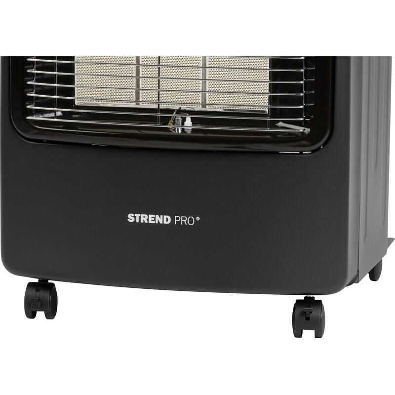 Incalzitor pe gaz, 2 in 1, ventilator electric, aprindere piezoelectrica, cu roti, furtun, regulator, 1.5-4.2 kW, 110-305 g/h, Strend Pro GartenVIP DiyLine