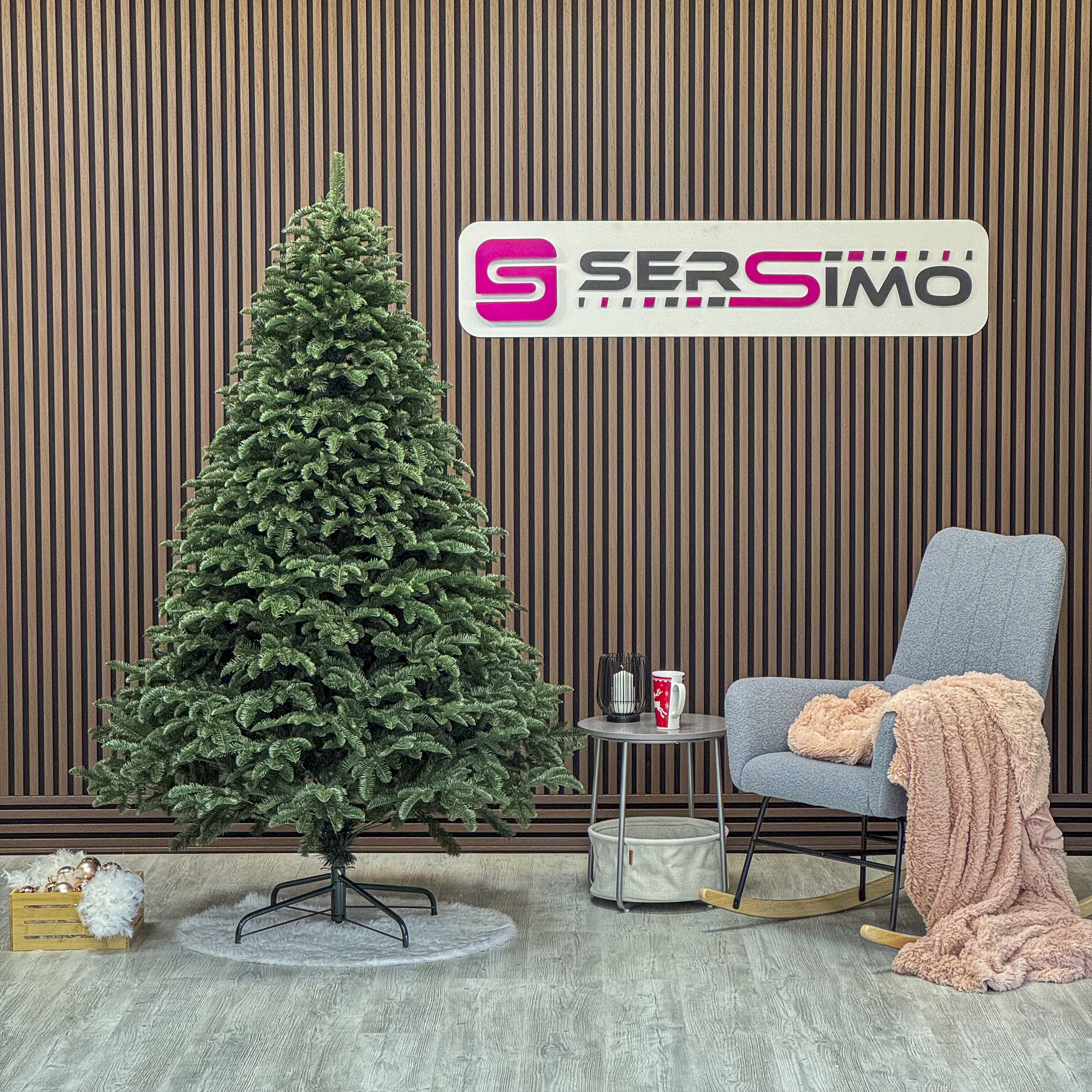 Brad artificial Sersimo, Alaska, verde, mix 2D+3D, 210 cm Household NewTrend